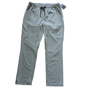 Jaanuu Mesh Detail jogger pant gray men's size L NWT